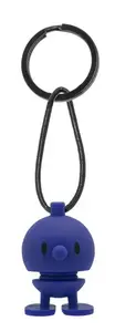 Hoptimist Bumble Key Tag, Dark Blue