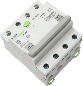 Noark 111498 Residual Current Circuit Breaker with Overcurrent Protection, 3P+N, 16A, 30mA, Type AC, Characteristic B