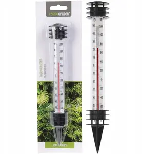 ProGarden Outdoor Garden Ground Thermometer 23 cm White