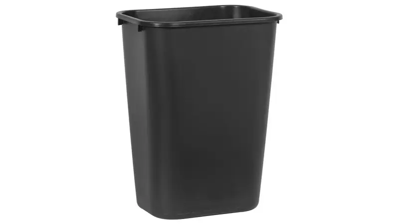 Rubbermaid FG295700BLA Taisnstūra atkritumu tvertne Melna