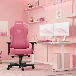 Игровое кресло Anda Seat Kaiser 3E XL, тканевое, розовое