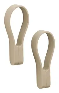 Zone Denmark 37403 Wall-Mounted Magnetic Towel Hook Set, Camel
