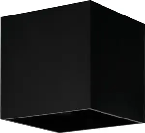 EGLO BARCAROLA-E Square Outdoor Wall Light, Black