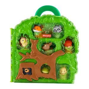Fisher-Price Little People Forest Friends Carry Case Playset with 9 Figures