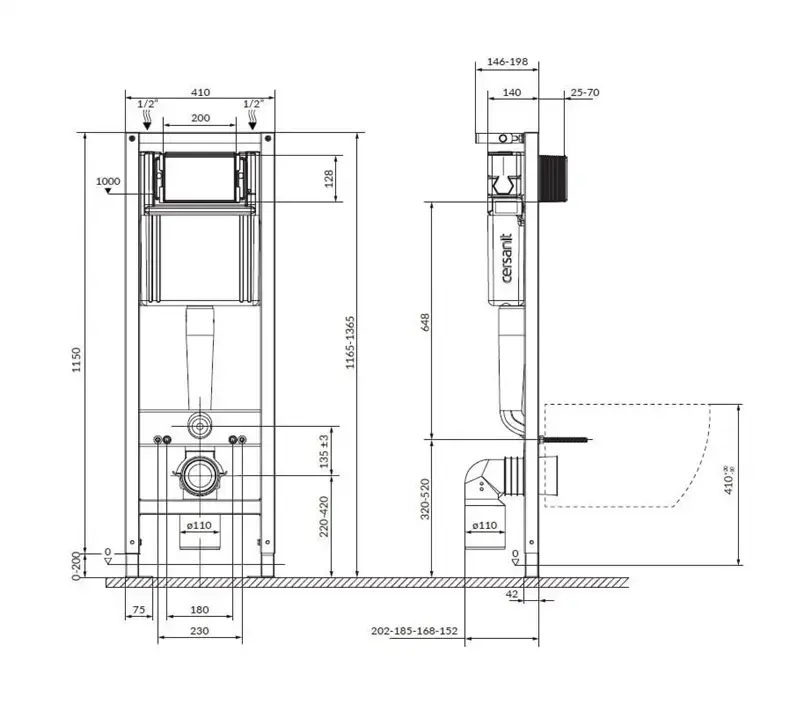 Cersanit S701-754 Wall-Hung Toilet Set Photo 2