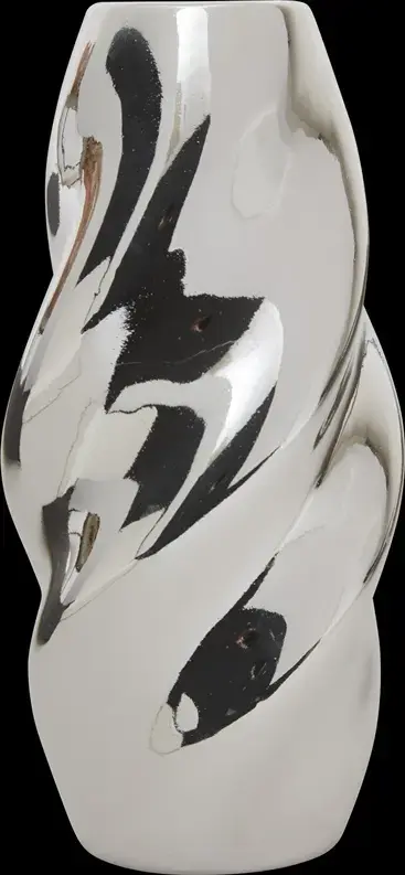 Vāze Atmosphera Twisted 21 cm sudraba Photo 2