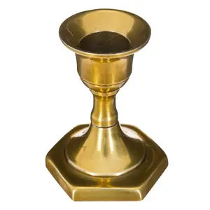 Atmosphera 116345A Candle Holder, Stainless Steel, Gold, 7.5 cm