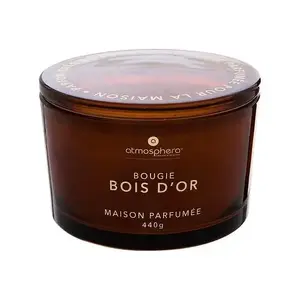 Atmosphera Glowy Woody Aromatic Candle, 30-hour burn time