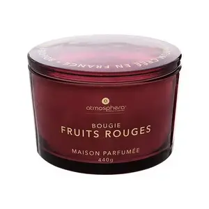 Atmosphera Glowy Red Fruits Aromatic Candle, 30-hour burn time