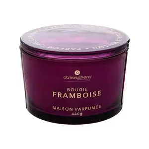 Atmosphera Glowy Raspberry Aromatic Candle, 30-hour burn time