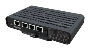 MikroTik hAP be lite Wireless Router Dual-band 2.4 GHz and 5 GHz Wi-Fi 7 Ethernet 2500 Mbit/s Black