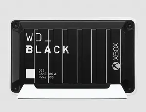 WD_BLACK D30 External SSD 1 TB USB Type-C 3.2 Gen 2 Black and White