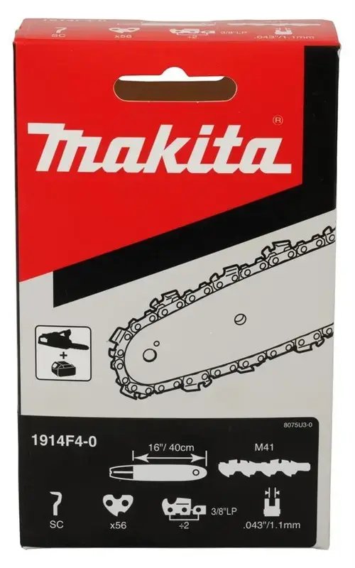 Пильная цепь Makita 40 см 16 дюймов 3/8 1.1 мм 56 звеньев Photo 3