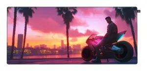 CHERRY XTRFY GP5 Miami Gaming Mouse Pad, Cloth and Rubber Surface, Multicolour