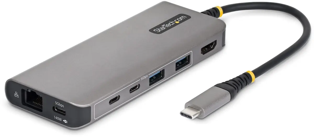 StarTech.com USB-C daudzportu adapteris ar