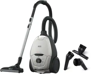 AEG VX82-1-2MG Drum Vacuum Cleaner, 600W, 3.5L Dust Bag, HEPA Filter, Grey
