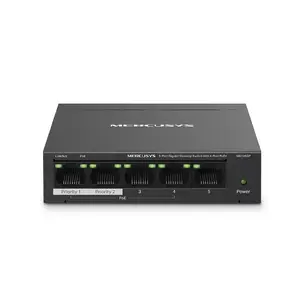 Коммутатор Mercusys MS105GP 5-портовый гигабитный настольный с 4 портами PoE+