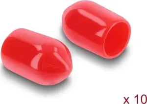 Delock Staubschutz für SMA Buchse 10 Stück Silikon rot (60912)