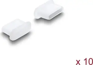 Delock Staubschutz für USB Type-C Buchse 10 Stück Silikon transparent (87409)