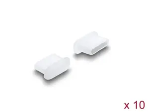 DeLOCK Dust Cover for USB Type-C female 10 pieces silicone transparent