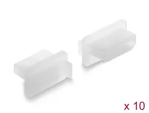 DeLOCK Dust Cover for HDMI-A female 10 pieces silicone transparent