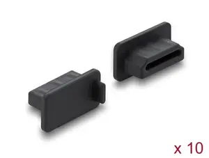 DeLOCK Dust Cover for HDMI-A female 10 pieces silicone black