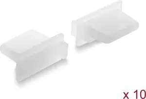 Delock Staubschutz für USB Typ-A Buchse 10 Stück Silikon transparent (87492)