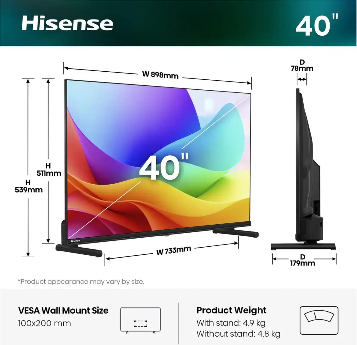 Hisense 40A59S 40-inch Full HD QLED Smart TV Photo 2