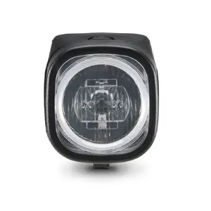 Hama 00185835 LED Front Bicycle Light, Battery Powered, Black
