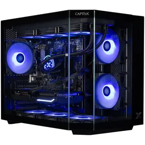 Galddators Captiva 101880 AMD Ryzen 7 7800X3D 32 GB DDR5-SDRAM 2 TB SSD Intel Arc B580 Windows 11 Home Melns