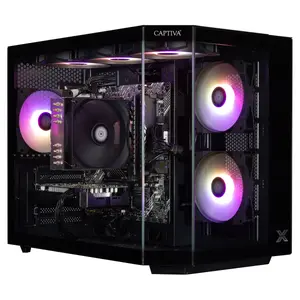Galddators Captiva 101869 AMD Ryzen 7 5700X 3.4 GHz 32 GB DDR4-SDRAM 1 TB SSD Intel Arc B580 Melns