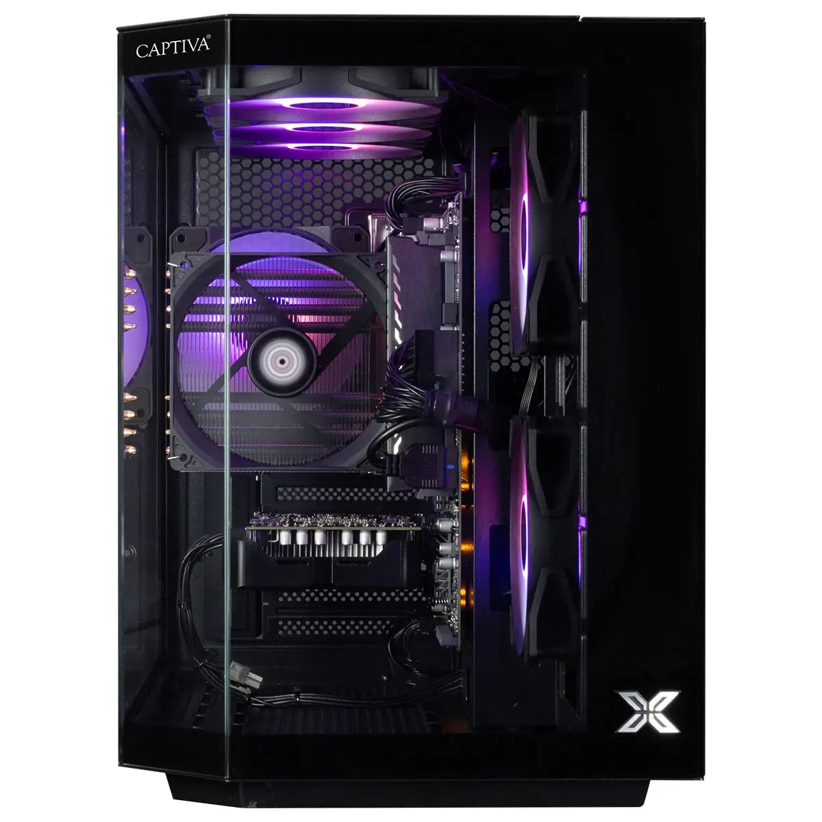 Captiva 101869 dators - AMD Ryzen 7 5700X un Intel Arc B580 Photo 2