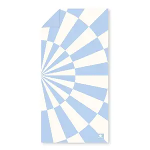 Spokey Sports Towel, Blue/White, 160 x 80 cm