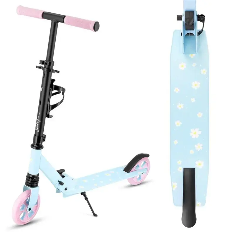 Spokey Rizz Kid's Scooter - Pink/Light Blue Photo 2