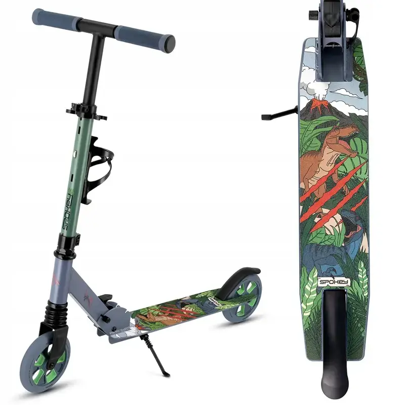 Spokey Rizz Kid’s Scooter - Green/Grey Photo 2