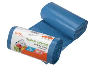 Мешки для мусора LDPE 120 л, 70 x 110 см, 15 шт., 18.5 x 8 x 8, 00707, Simple Solution