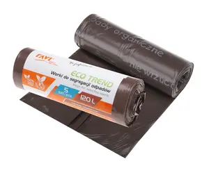 ECO TREND atkritumu maisi, 120 L, 5 gab., brūni (organiskie), 19.5 x 6.5 x 6.5, 00741, Simple Soluti