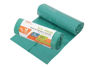 ECO TREND Garbage bags, 120l, 5pcs, green/white (glass), 20 x 6 x 6, 00743, Simple Solution