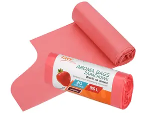 Мешки для мусора AROMA BAGS 35 л, аромат клубники, 20 шт., 13 x 4.5 x 4.5, 00751, Simple Solution
