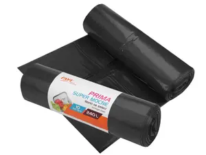 Мешки для мусора PRIMA LDPE 240 л, 120 x 150 см, 10 шт., черные, 33 x 7.5 x 9.5, 00762, Simple Solut
