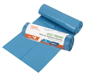 Мешки для мусора ECO TREND, 120 л, 5 шт., синие (бумага), 18.5 x 4.5 x 4.5, 00766, Simple Solution
