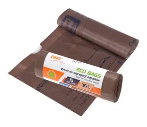 Bags for selective waste, 35l, 15 pcs, BIO, 19 x 4.5 x 4.5, 00776, Simple Solution