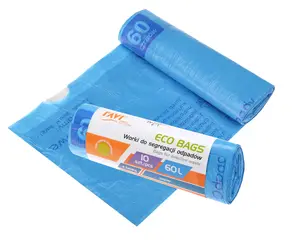 Bags for selective waste, 60L, 10pcs, Paper, 6 x 19 x 2.5, 00787, Simple Solution