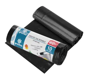 Garbage bags 60 L LDPE, 10 pcs., 4.5 x 16 x 4.5, 10707, Gratka