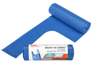 Мешки для мусора с ручками 60 л / 10 шт., 15.5 x 4.5 x 4.5, 10712, Simple Solution