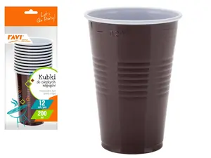 Vienreizlietojamās krūzes karstajiem dzērieniem, 200 ml, 12 gab., 13 x 7 x 30, 01314, Simple Solutio