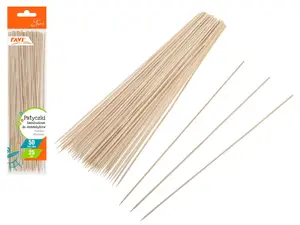 Skewers, 25 cm, 50 pcs, 7 x 0.7 x 30, 01567, Simple Solution