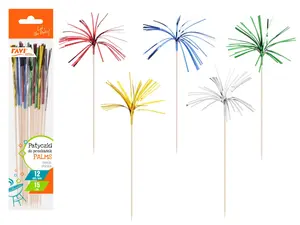 PALMS bamboo snack sticks, 12 pcs, 15 cm, 7.9 x 0.5 x 28.5, 71850, Simple Solution