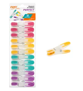 PERFECT clothes pegs, 12 pcs, 7.5 x 2.5 x 26, 01023, Simple Solution