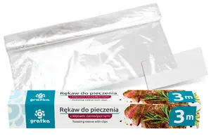 GRATKA Roasting Bag with clips 3mx29cm, 4.5 x 4.5 x 31, 00169, Gratka